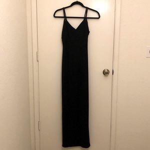 X Gen Black Maxi Dress With Knotted Straps Size S